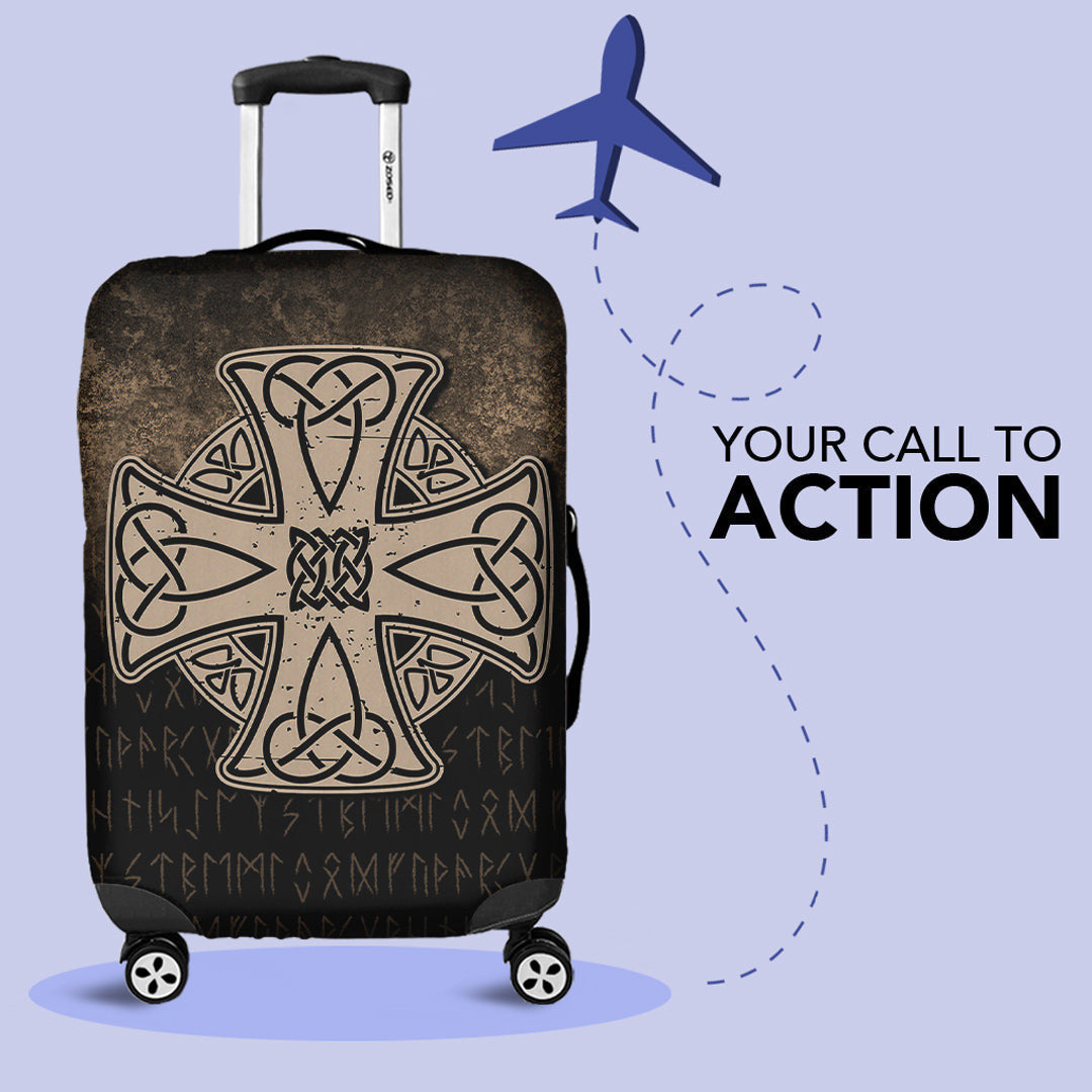 Luggage Covers Celtic Symbol Norse Mythology Valhalla Luggage Covers