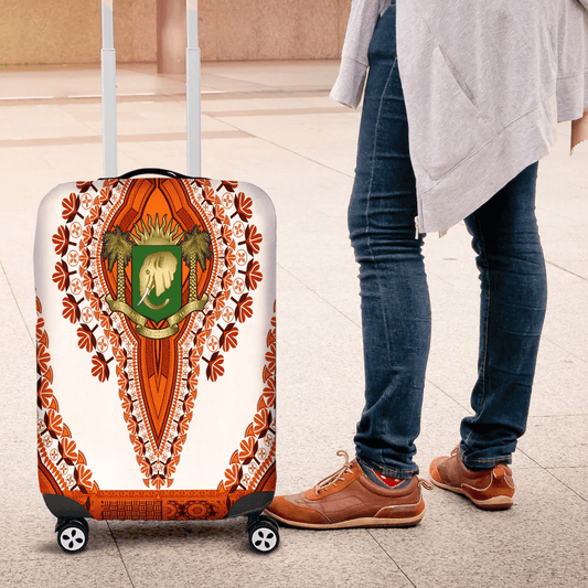 Africazone Africa Luggage Cover Malawi Luggage Cover Vintage African Dashiki