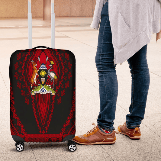 Africazone Africa Luggage Cover Mauritius Luggage Cover Vintage African Dashiki