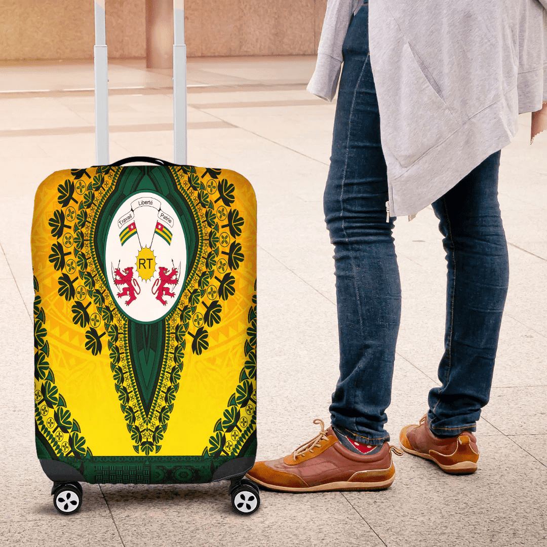 Africazone Africa Luggage Cover Nigeria Luggage Cover Vintage African Dashiki