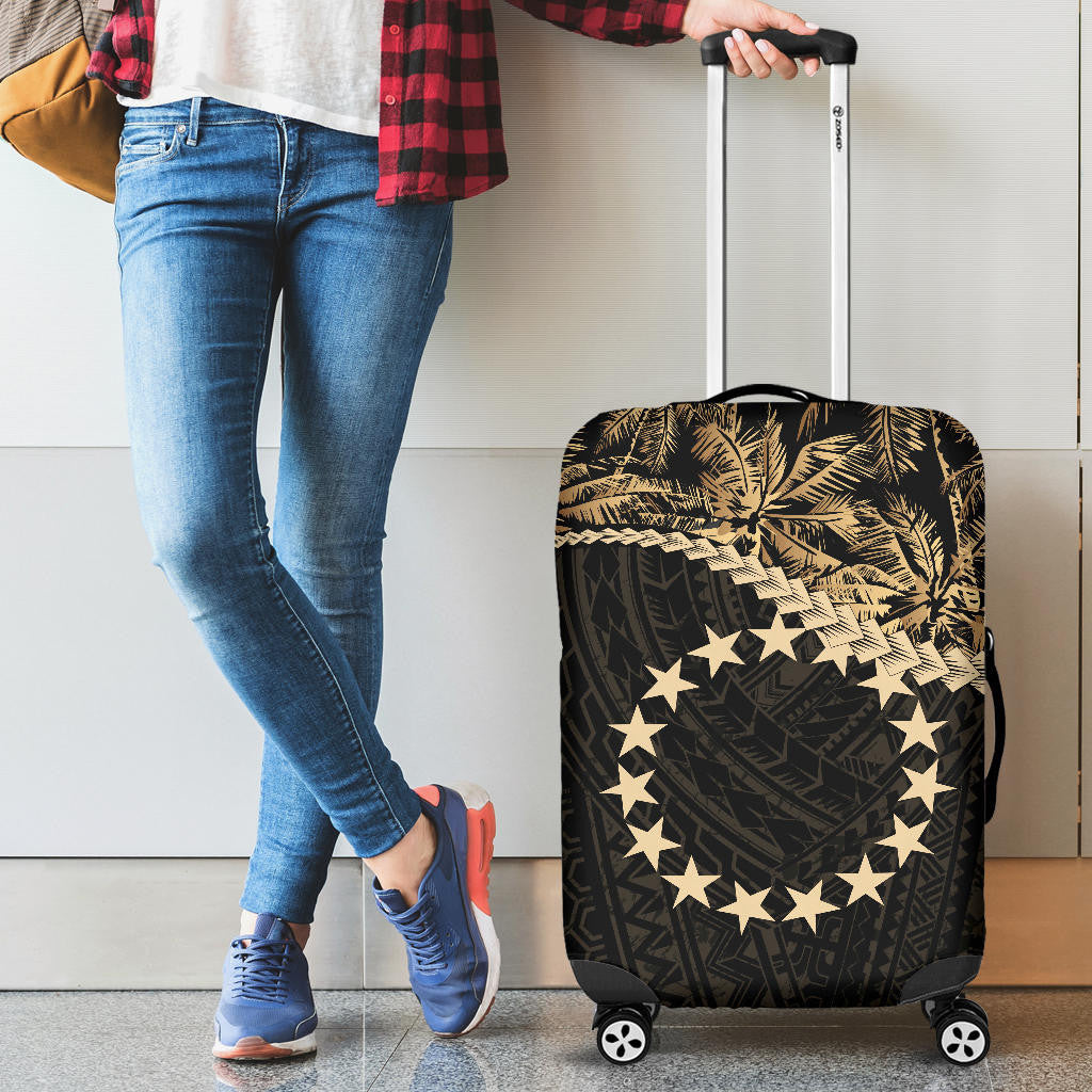 Cook Islands Luggage Covers Golden Coconut