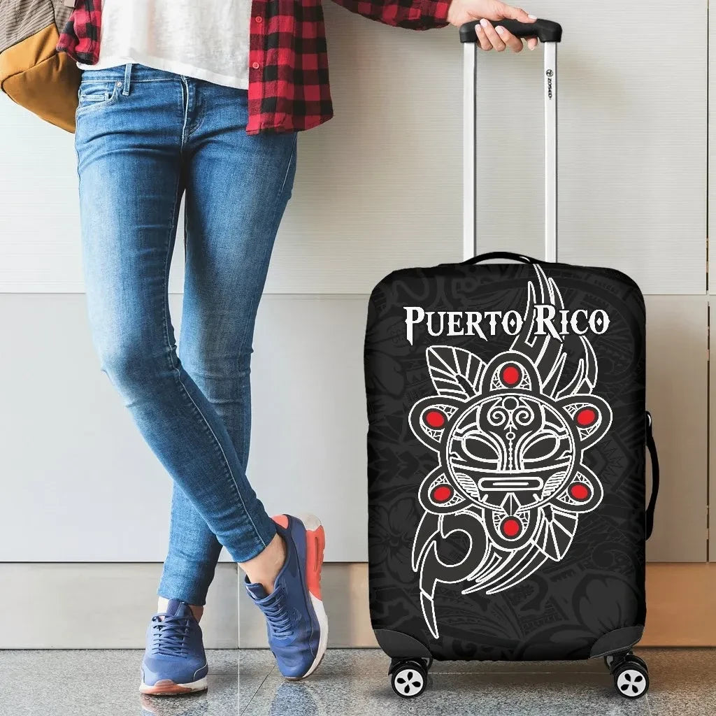 Puerto Rico Taino Sun Coqui Frog Tribal Luggage Covers