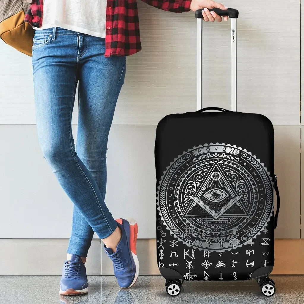 Freemasonry Tattoo Luggage Covers