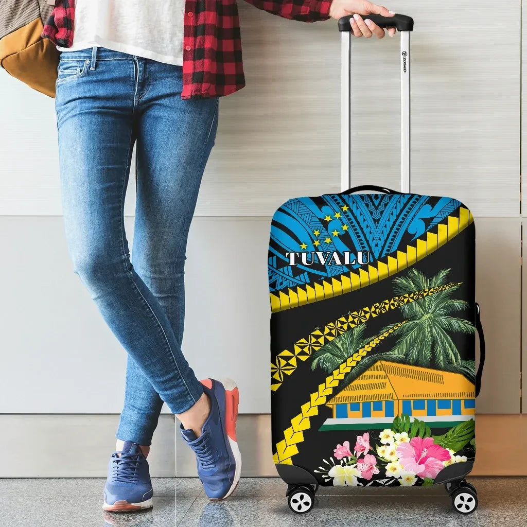 Tuvalu Ellice Maneapa Luggage Covers Road to Hometown