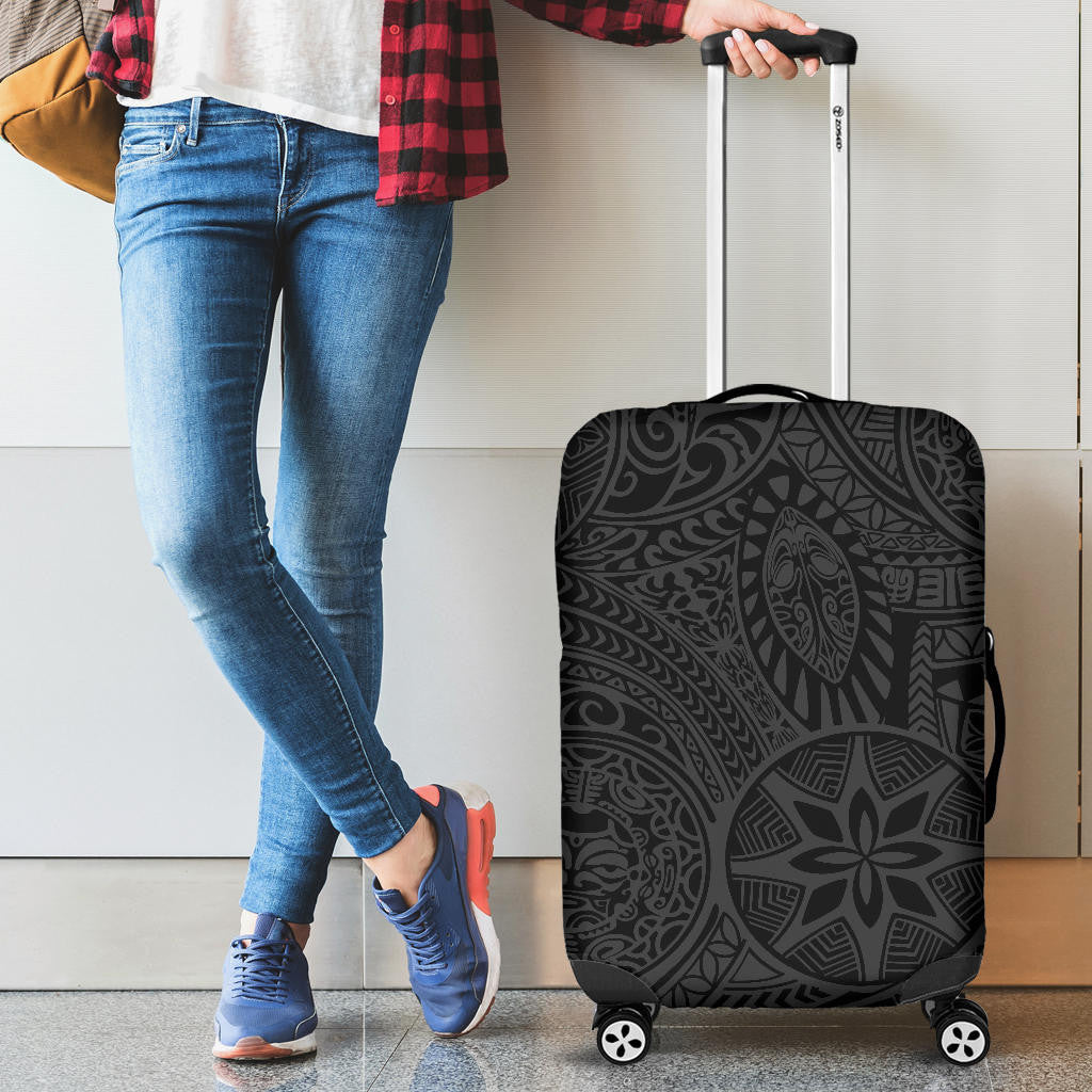 Hawaii Tribal Luggage Cover, Tiki Sun God Suitcase Covers