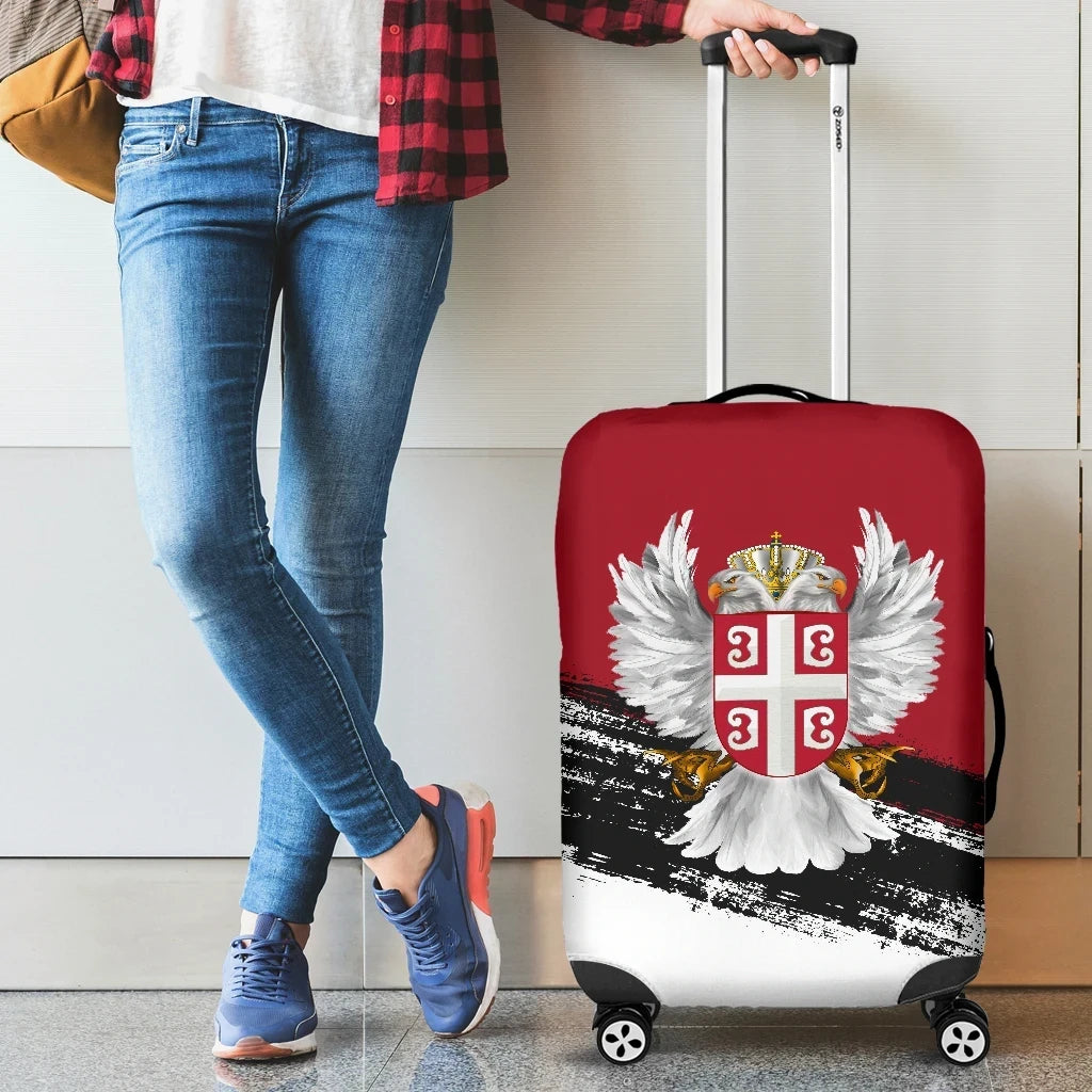 Serbia Luggage Covers Serbian White Eagle