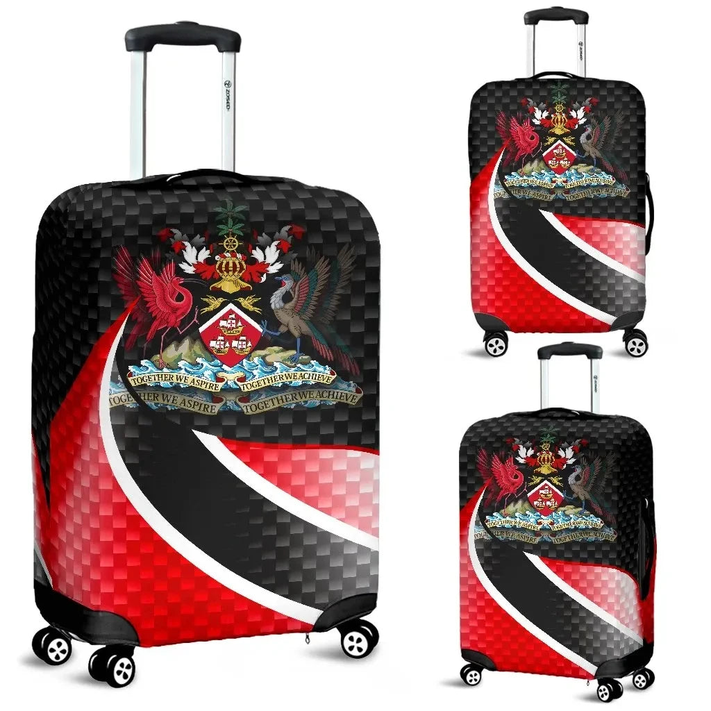 Trinidad and Tobago Luggage Covers Trinidad and Tobago Flag and Coat Of Arms