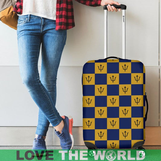 Barbados Flag Luggage Cover