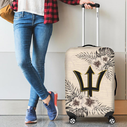 Barbados Luggage Covers The Beige Hibiscus