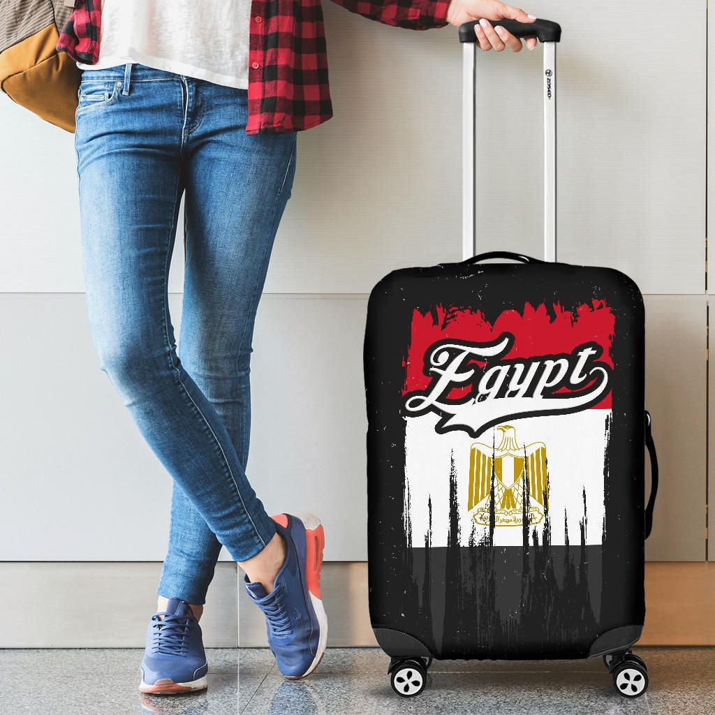 Egypt Grunge Flag Luggage Cover