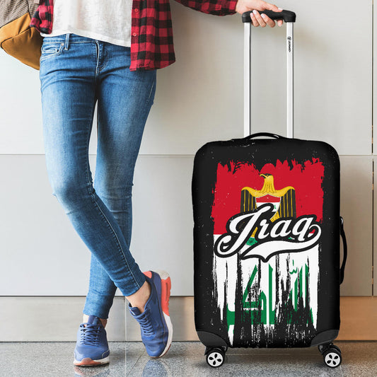 Iraq Grunge Flag Luggage Cover