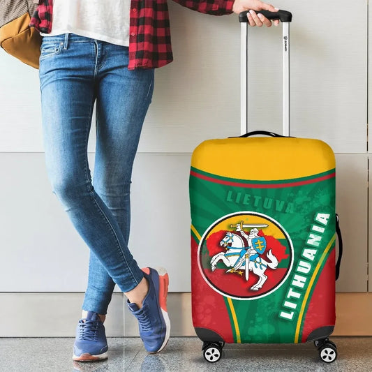 Lithuania Lietuva Luggage Covers Circle Stripes Flag Proud Version