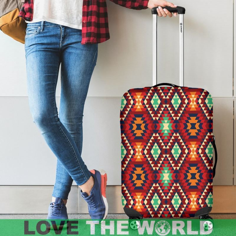 Mexico Aztec Pattern 06 Luggage Cover Sd1