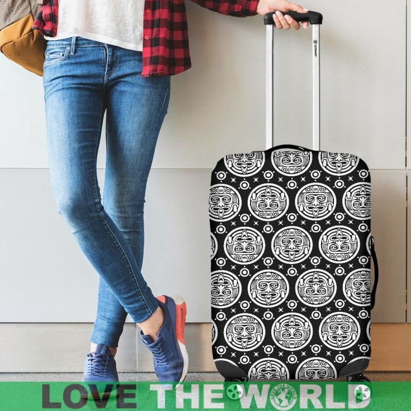 Mexico Aztec Pattern 02 Luggage Cover Sd1