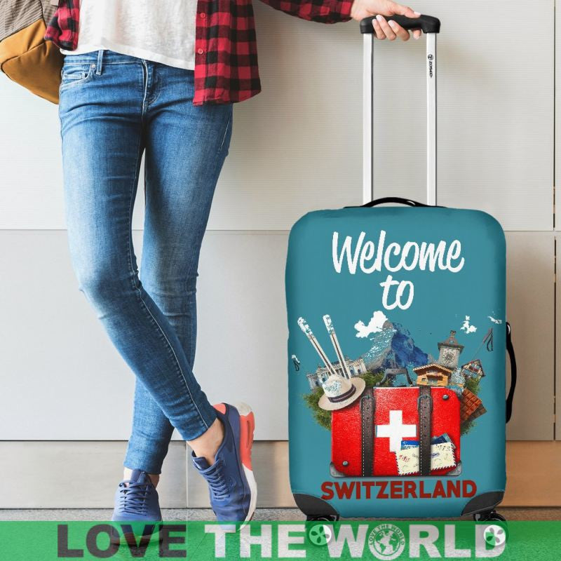Travel To Switzerland Luggage Cover Dm9