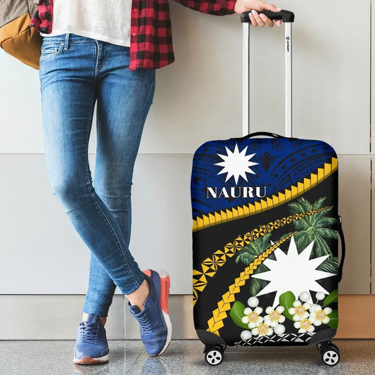 Nauru Calophyllum Inophyllum Blossom Luggage Covers Road to Hometown