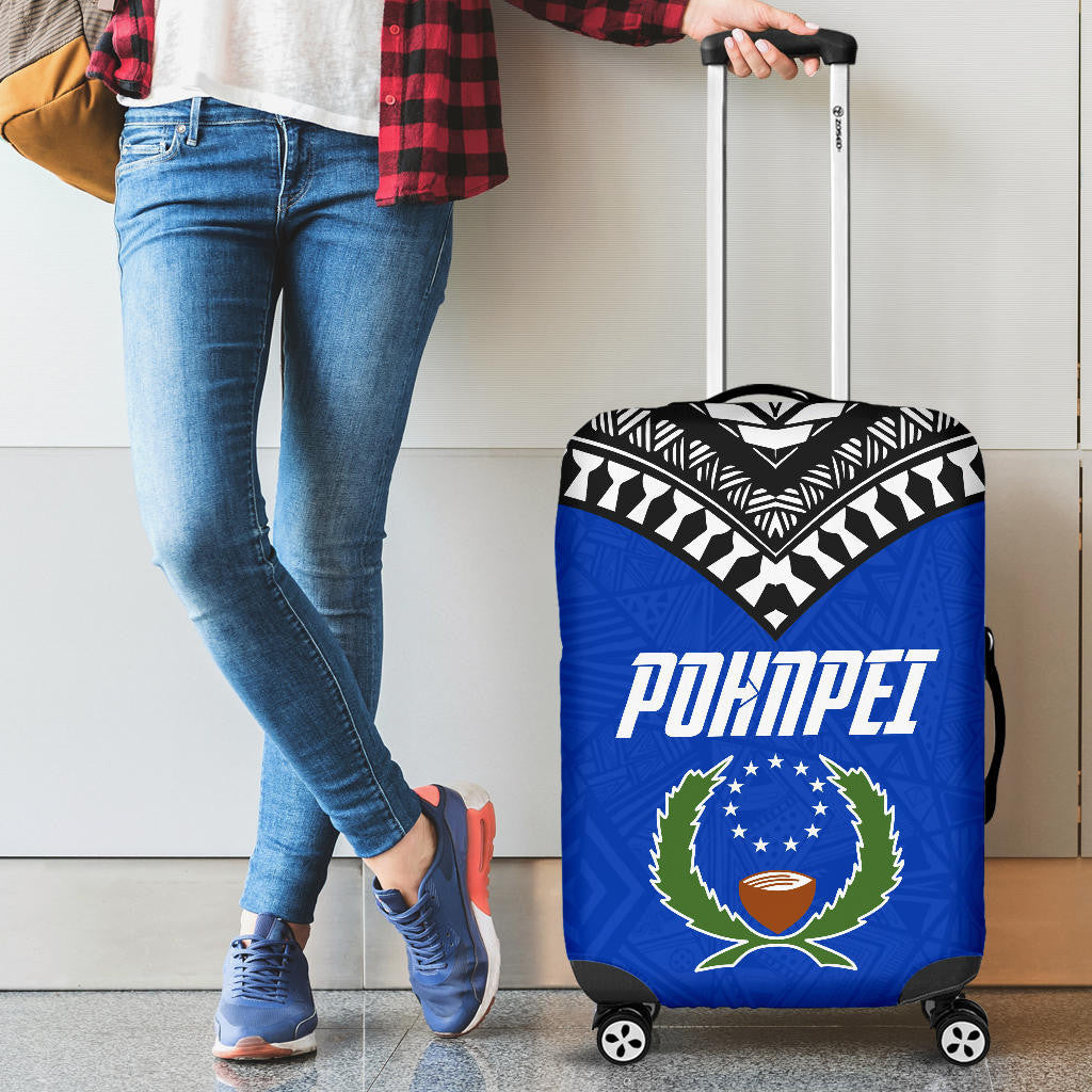 Pohnpei Flag Luggage Covers Micronesian Pattern