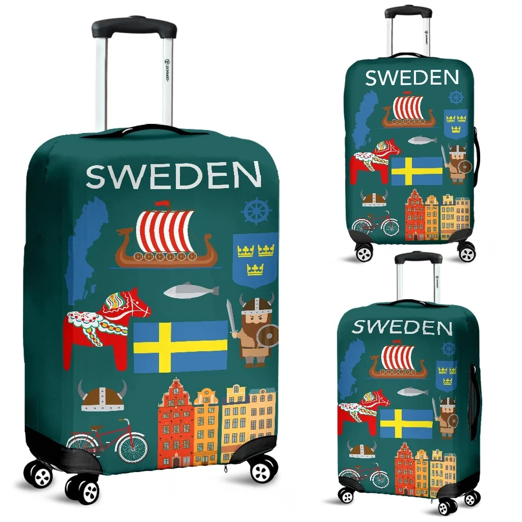 Sweden Symbol Luggage Cover