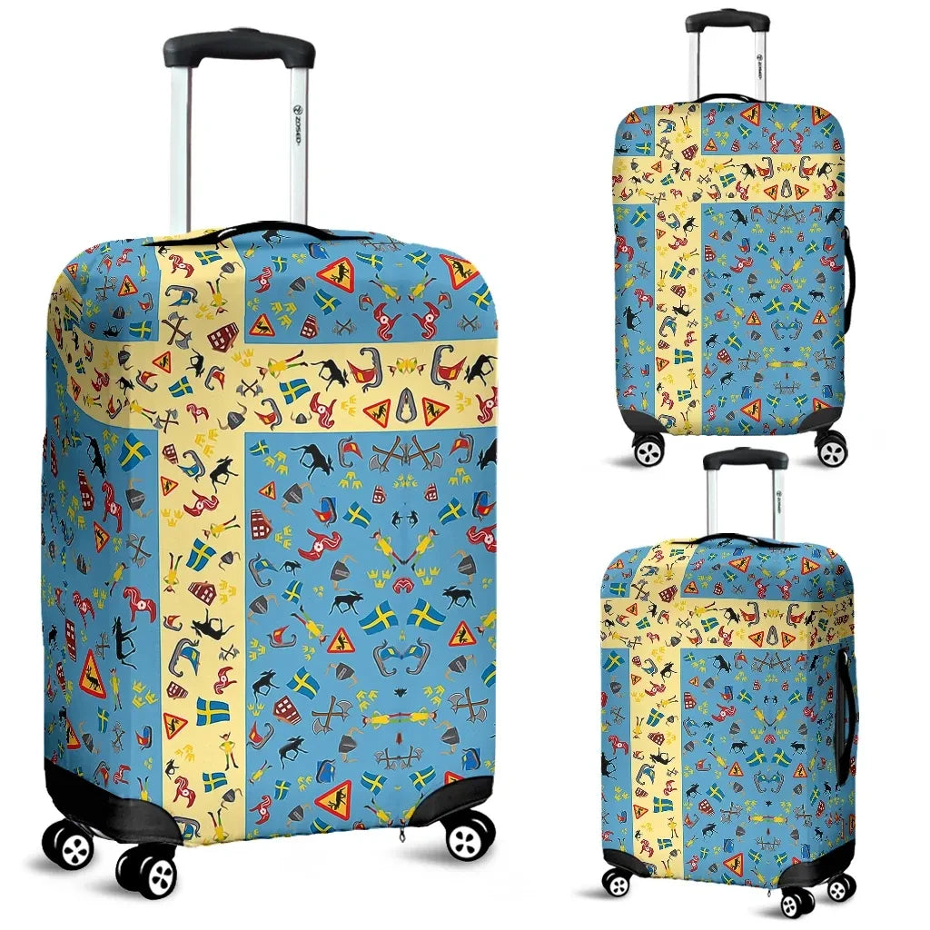 All About Sweden Luggage Cover