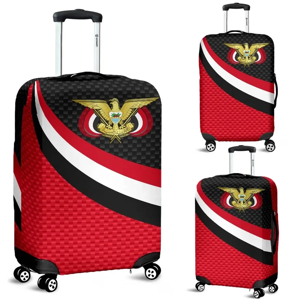 Yemen Luggage Covers Yemen Coat Of Arms and Flag Color