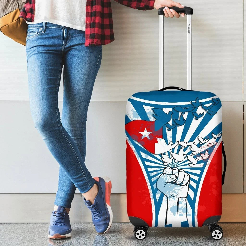 Freedom West Papua Luggage Covers Circle Stripes Hand