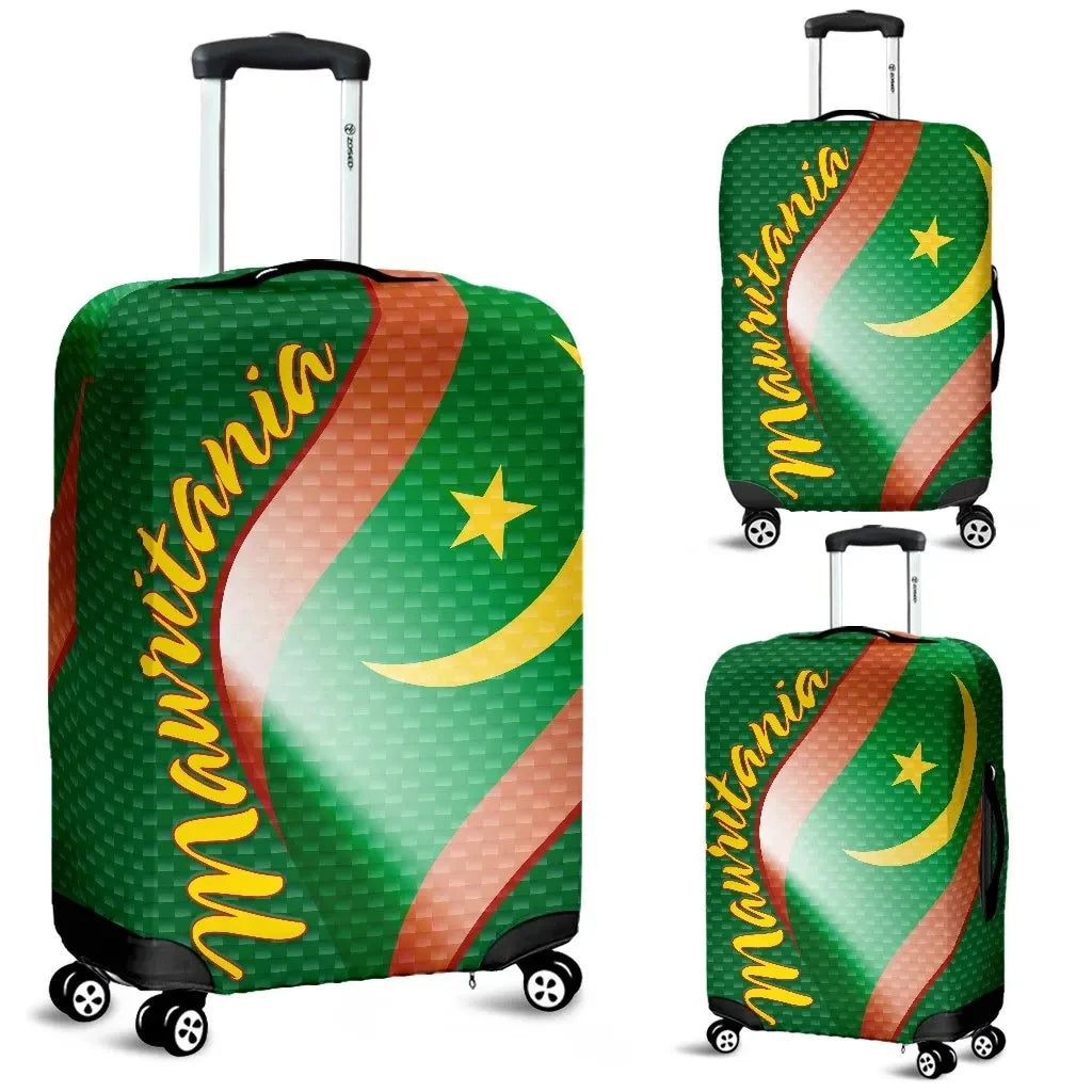 Mauritania Luggage Covers Mauritania Flag and Coat Of Arms Ver01