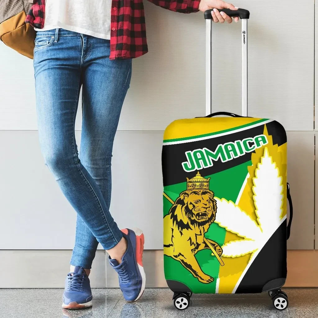 Jamaica Lion Luggage Covers Flag Version