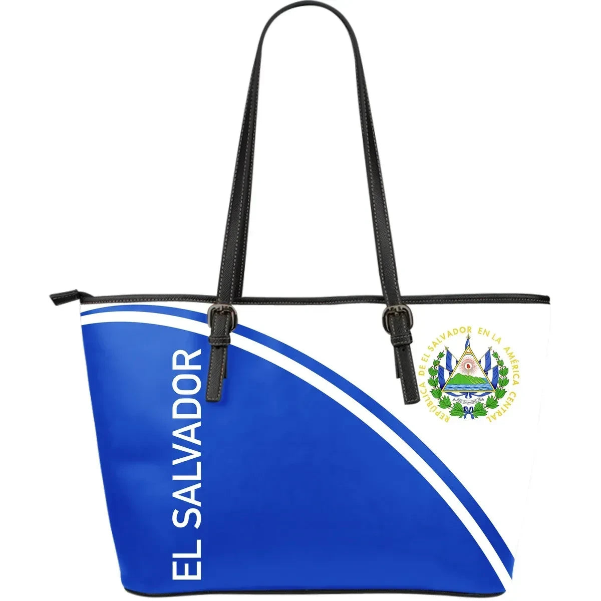 El Salvador Leather Tote Bag Curve Version Bn11