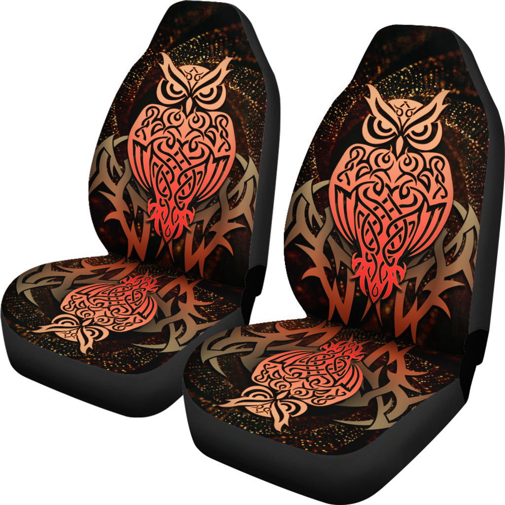Car Seat Covers Owl And Tribal Celtic Tattoo Car Seat Covers