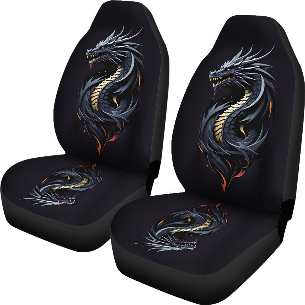 Car Seat Cover Dragon Black Image Car Seat Cover