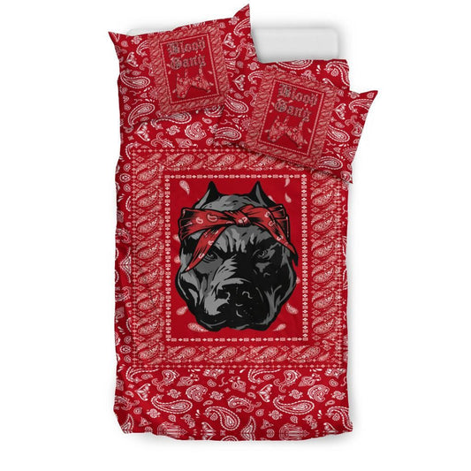 Blood Gang Bulldog Bedding Set