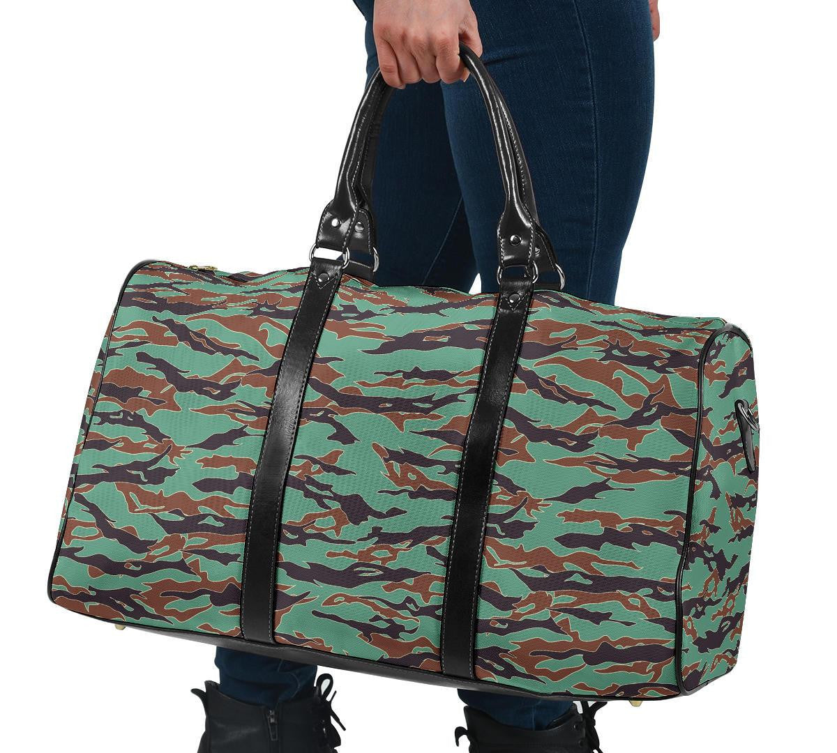 Army Guyana Tiger Stripe Camouflage Seamless Travel Bag