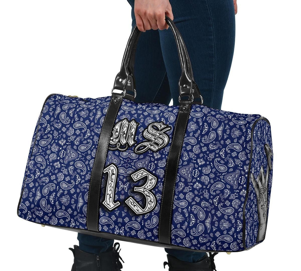 MS 13 Travel Bag Blue Bandana