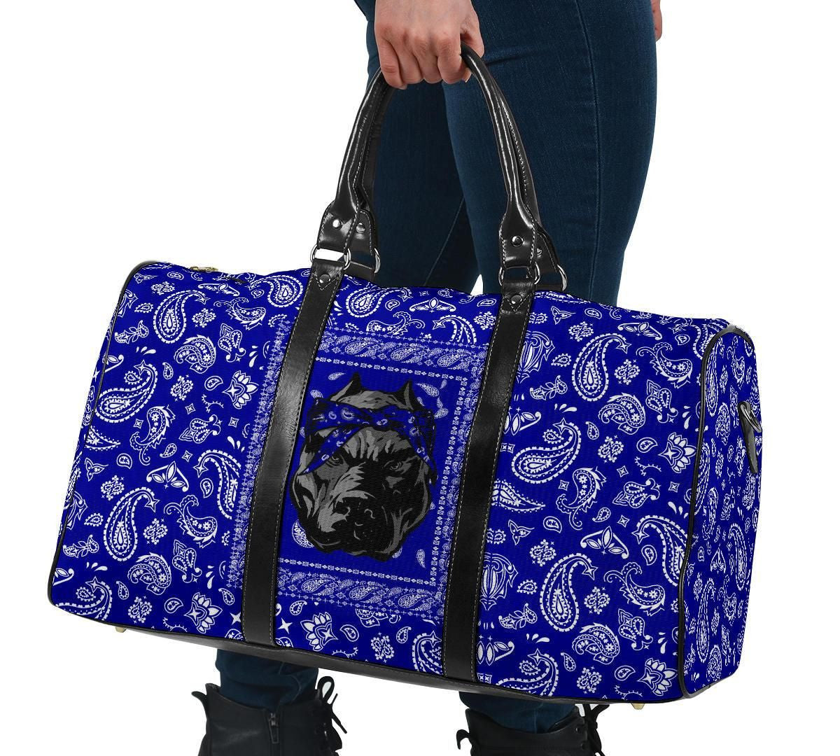 Crips Gang Bulldog Travel Bag
