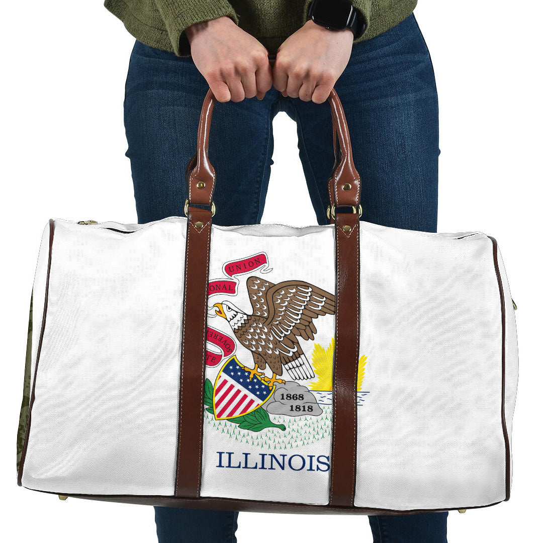 Travel Bag Flag Of Illinois Travel Bag
