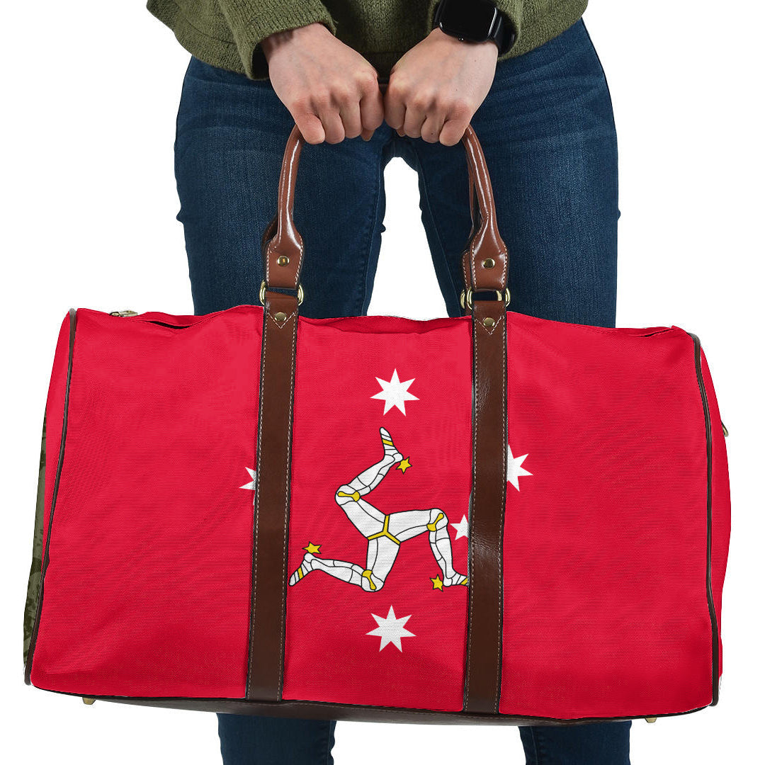 Travel Bag Australia Australian Manx Heritage Flag Travel Bag