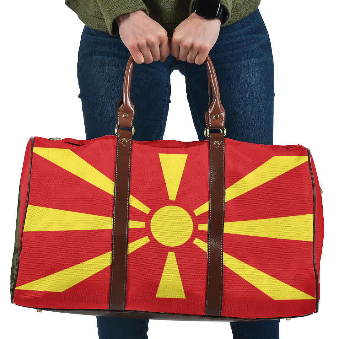 Travel Bag Flag of North Macedonia Travel Bag