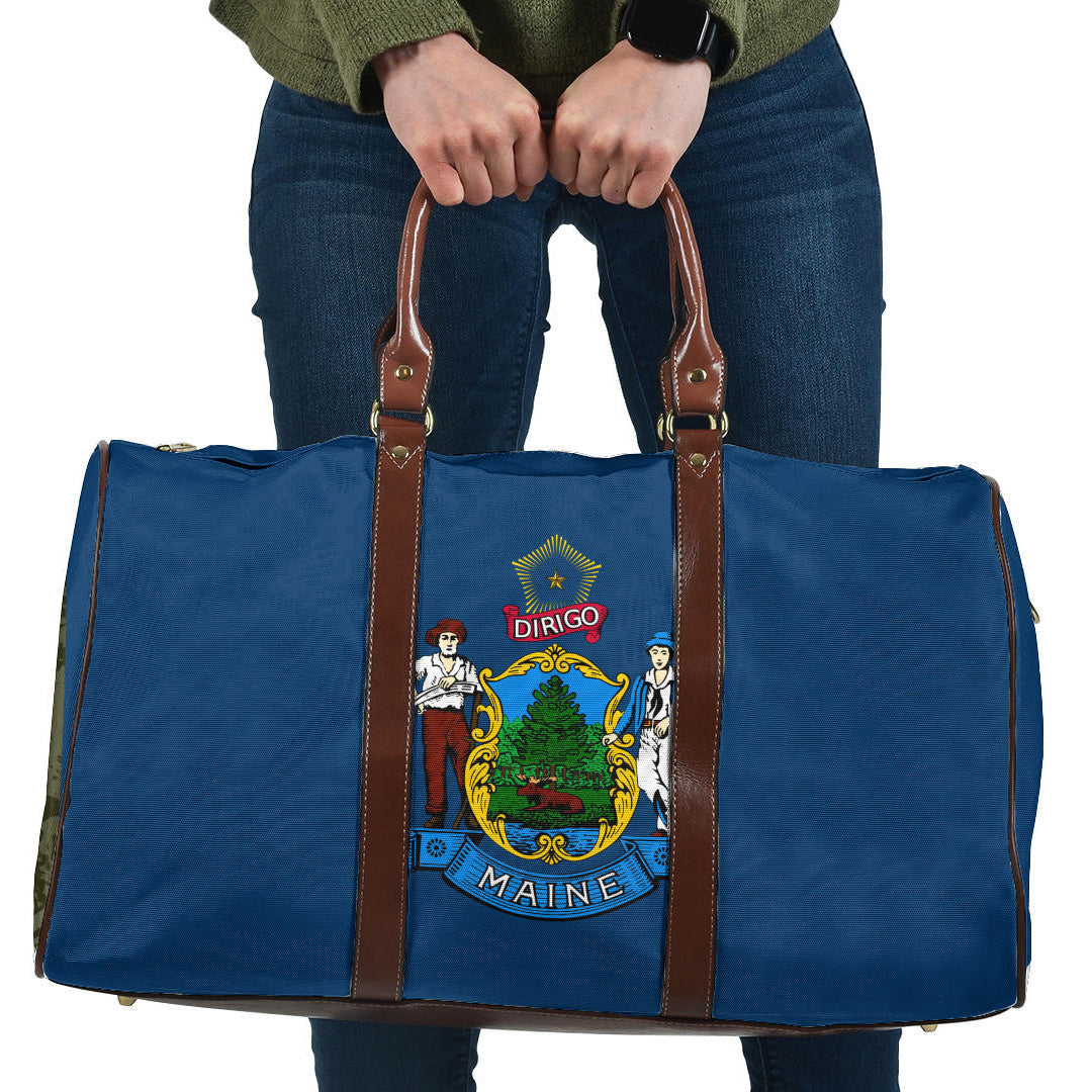 Travel Bag Flag Of Maine Travel Bag