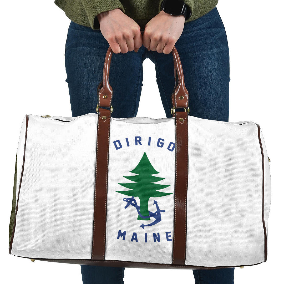 Travel Bag Flag of Naval Ensign Of Maine Travel Bag