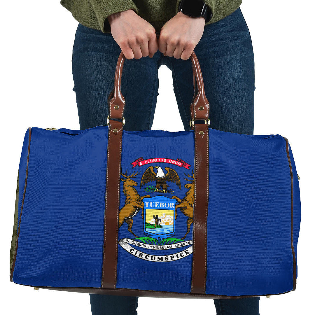 Travel Bag Flag Of Michigan Travel Bag
