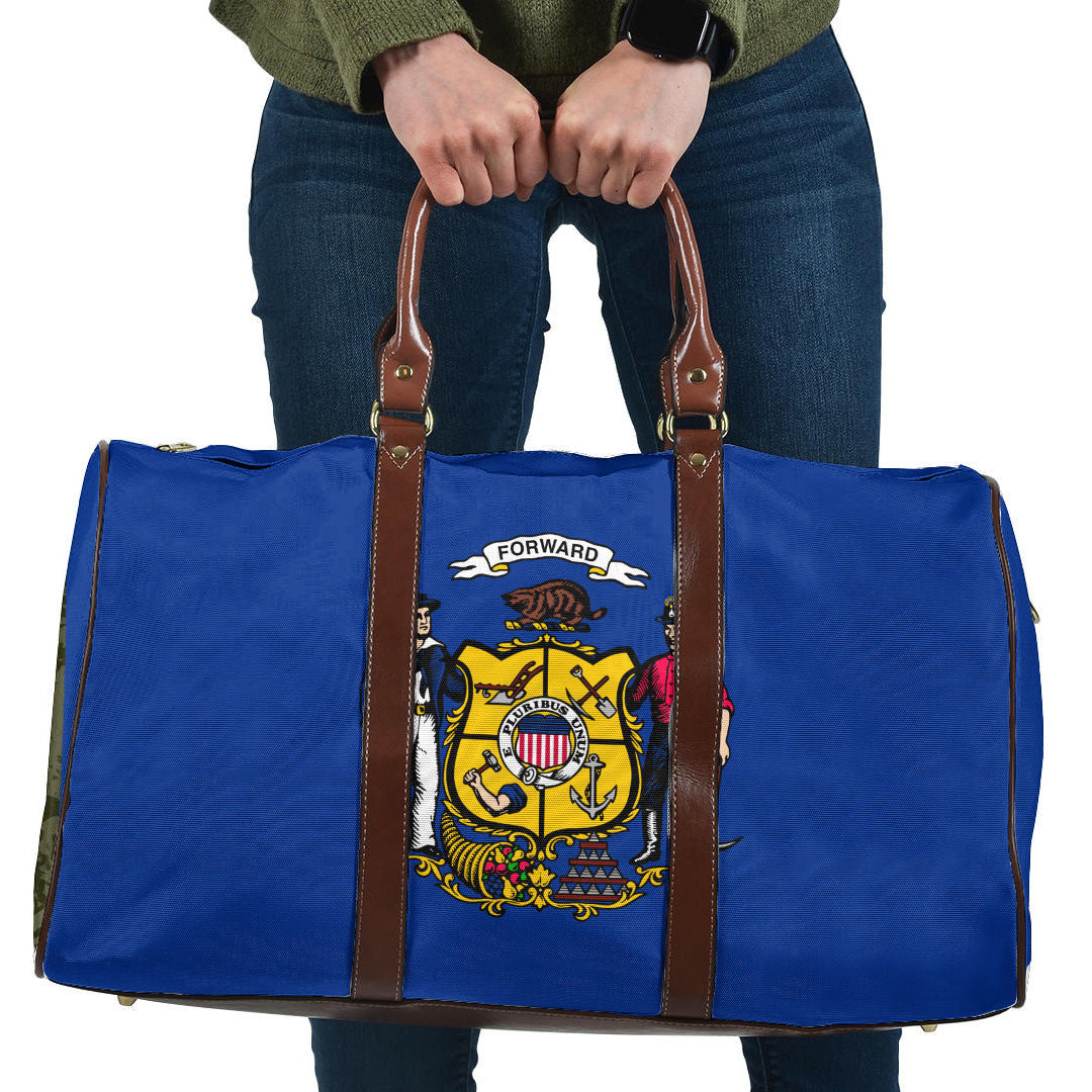 Travel Bag Flag Of Wisconsin 1913 1981 Travel Bag