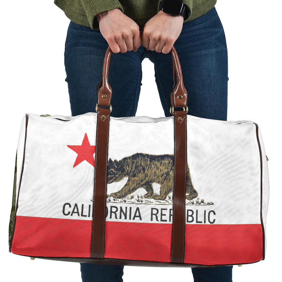 Travel Bag Flag Of California 1909 Travel Bag
