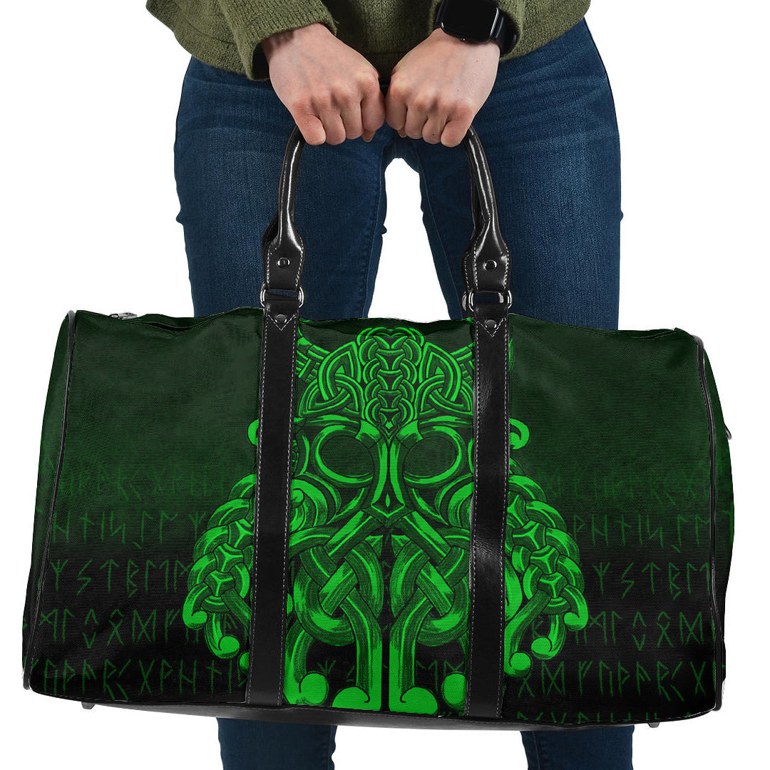 Bag Vikings Odin Valhalla Green Version Travel Bag