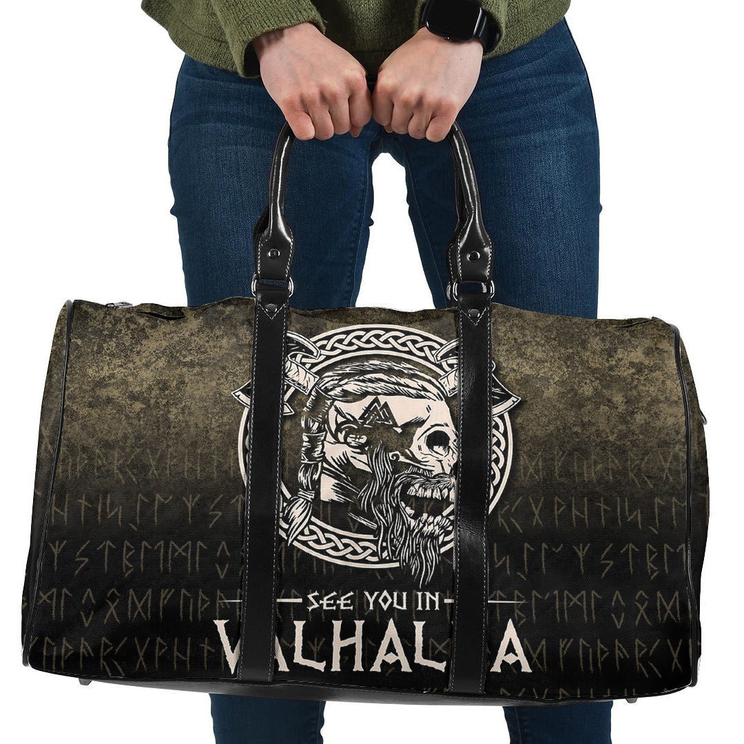 Bag See You In Valhalla Viking Cyan Version Travel Bag