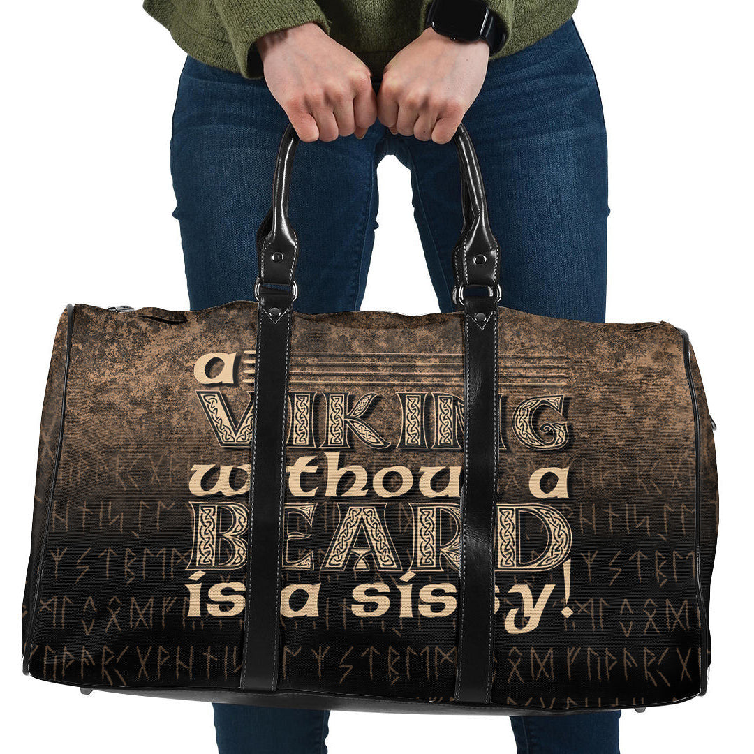 Bag A Viking Without a Beard Is A Sissy! Travel Bag