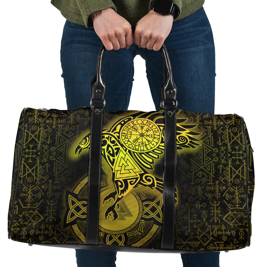Bag Celtic Raven Special Yellow Viking Travel Bag