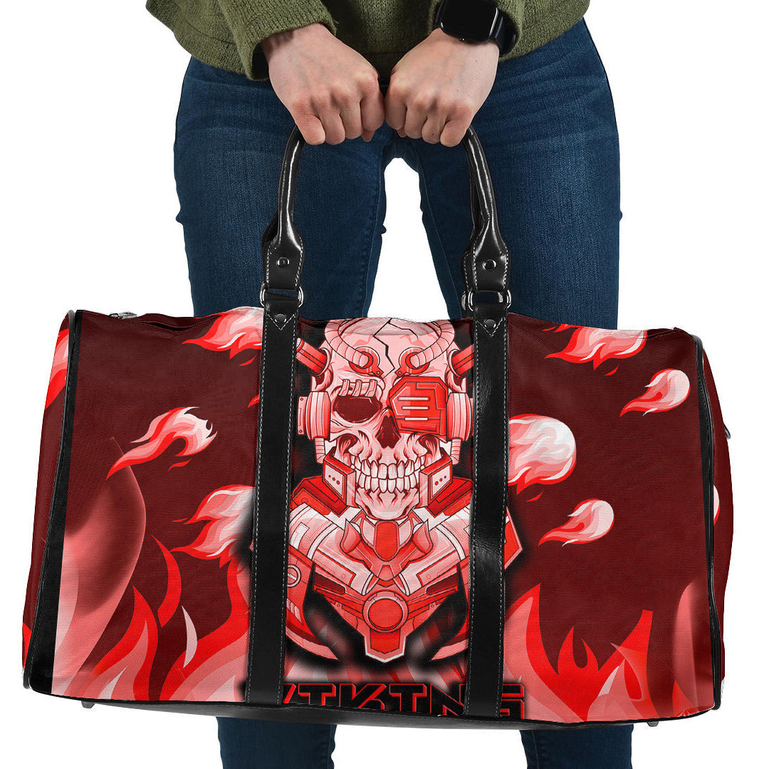 Bag Viking 3D Warrior Robo Red Fire Pattern Travel Bag