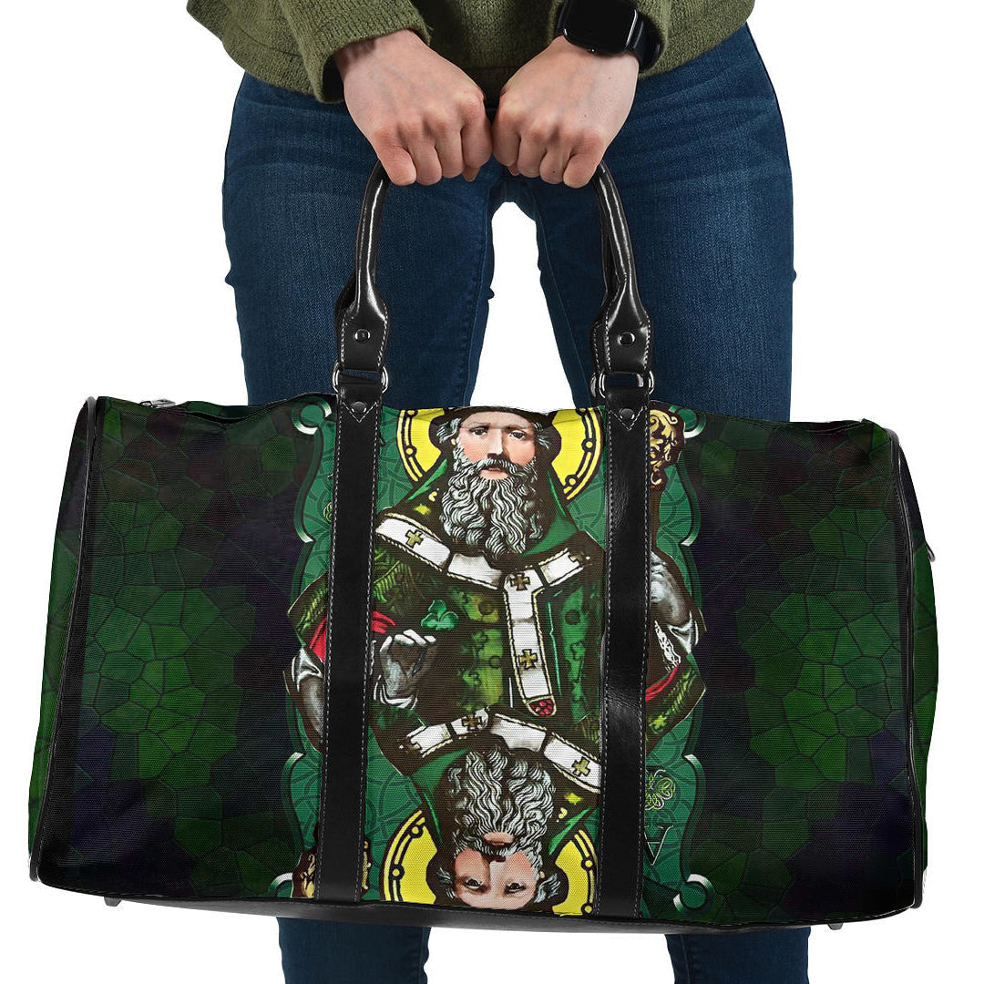 Bag ST Patrick Day Card Style Three Leaf Clover Travel Bag