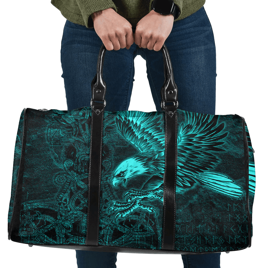 Bag Raven Mjolnir Turquoise Viking Travel Bag