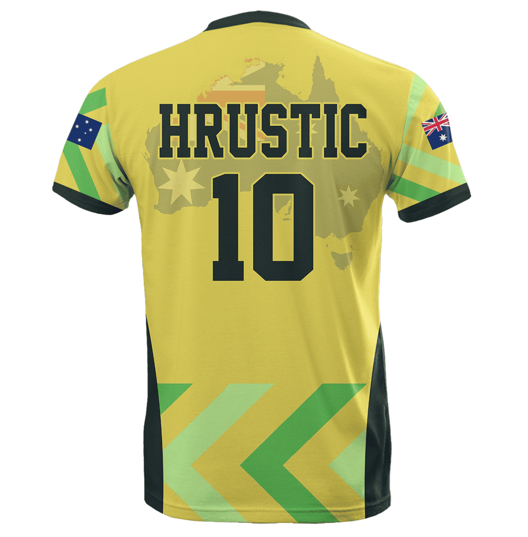 Clothing Custom Australia 2026 Home Jersey Style | World Cup Inspired T Shirt